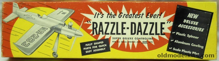 Enterprise Razzle-Dazzle - 16  Inch Wingspan Control Line Gas Aircraft, 956-195 plastic model kit